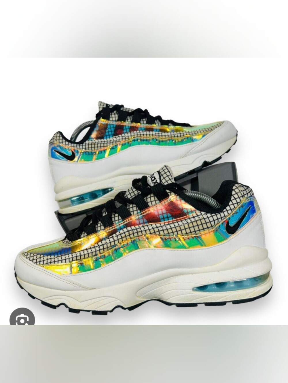 Nike White Iridescent Multi Air Max 95 Sneakers